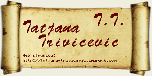 Tatjana Trivičević vizit kartica